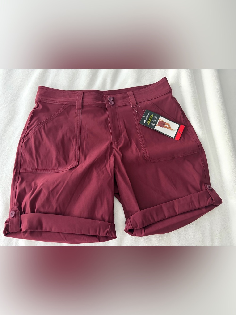 Eddie Bauer Women's Deep Burgundy Shorts new